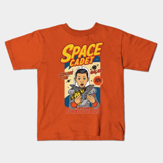 Space Cadet Kids T-Shirt by SpottydoggCreatives